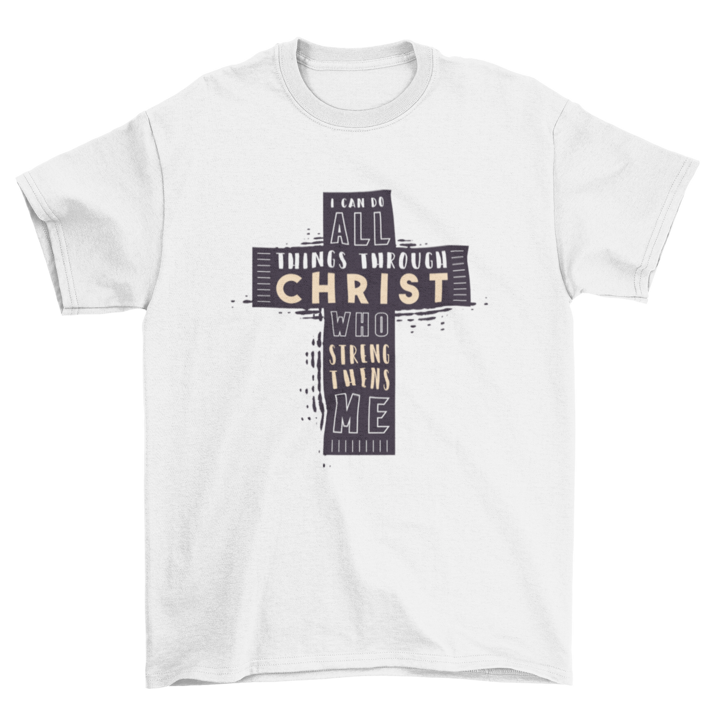 Strength in Christ Bible Verse Tee – I Can Do All Things