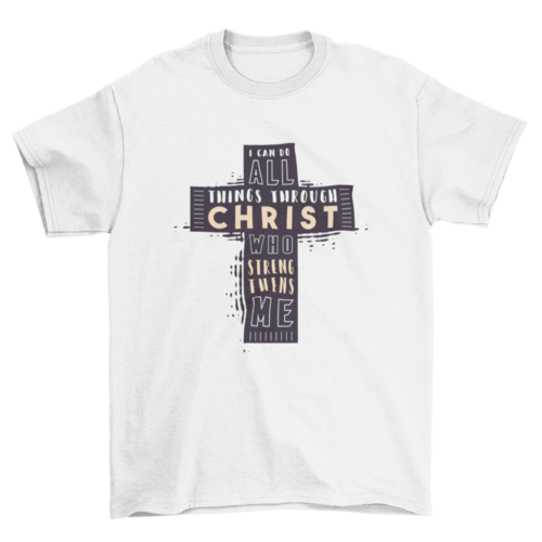 Strength in Christ Bible Verse Tee – I Can Do All Things