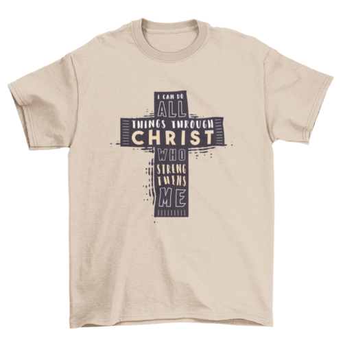 Strength in Christ Bible Verse Tee – I Can Do All Things
